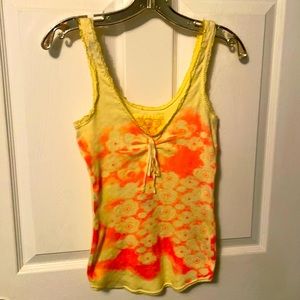 Free People yellow/orange tank top. SZ-M smoke free